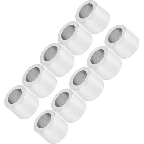 Abstandshalter aus Aluminiumlegierung, zylindrische Dichtung, Distanzstück, Stützzubehör, Außendurchmesser 6 mm, Länge 5 mm (1/5)