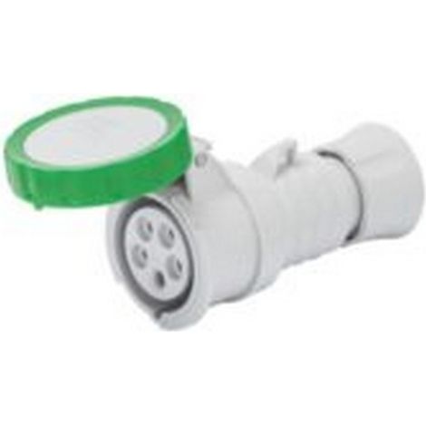 Presa Mobile Diritta Hp IP66/IP67/IP68/IP69 2P+T, Verde, 10H