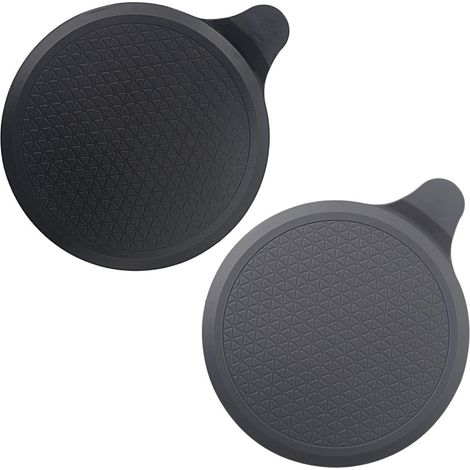 Lot de 2 bouchons de baignoire en silicone - Bouchon d'évier extra large de 15 cm - Couvercle de bonde de sol en silicone - Bouchon de bonde de douche universel - Pour évier de cuisine et salle de bai (1/5)