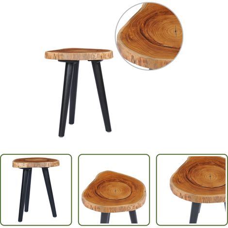 Bois de teck - Table basse 40x45 cm Teck solide (1/5)
