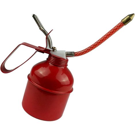 Pistolet à Huile Manuelle avec Tuyau Flexible Réservoir de 400ml pour Entretien Véhicule-KZQ (1/3)