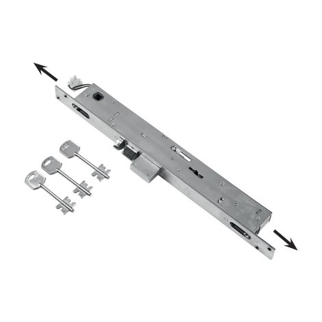 SERRATURA MONTANTE INFILARE ELETTRICA 6703 FEB  B.Q INOX F.MM 25 DM M2 TRIP+SCR+Q8 E.MM 23