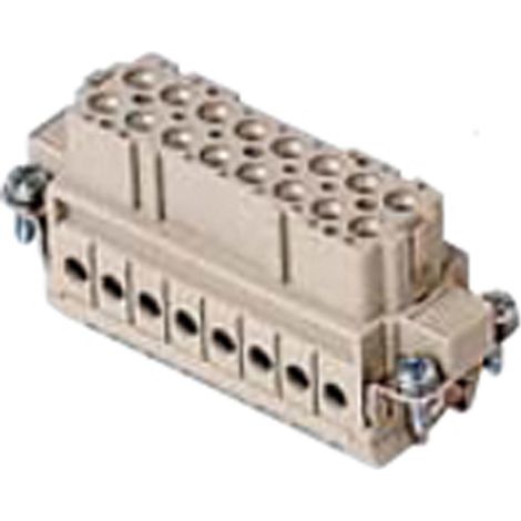 CDCF 16 I.L.M.E. Ilme CDC Buchseneinsatz (F) Crimpanschluss, 16-polig+PE 250V, 16A - 1 Stück
