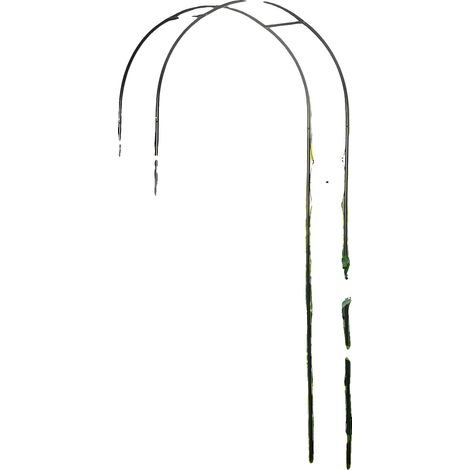 Arco de jardín, diseño de metal resistente, ideal para plantas trepadoras, negro. (1/5)