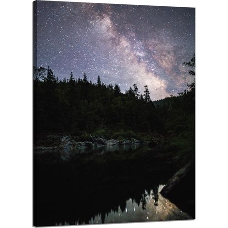 Leinwanddruck Weltraum Sternenhimmel 50x70