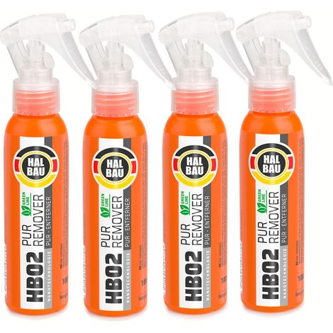 HALBAU Reinigt Ausgehärtete Polyurethanschaum Entferner PU-Schaum 100ml HB02 - 4 St. (1/3)