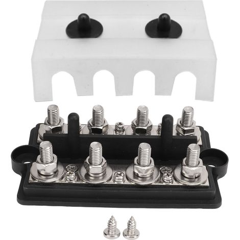 Bloc de distribution DC 12-48V 150A 8 bornes M10, barre de batterie pour voitures, bateaux, yachts, camions (1/5)
