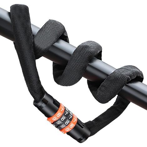 Diebstahlsichere Fahrradkette, robust, 4-stellige Zahlenkombination, Fahrradzubehör für Outdoor-Aktivitäten, Pendeln, Reisen und umzäunte Bereiche (1/5)