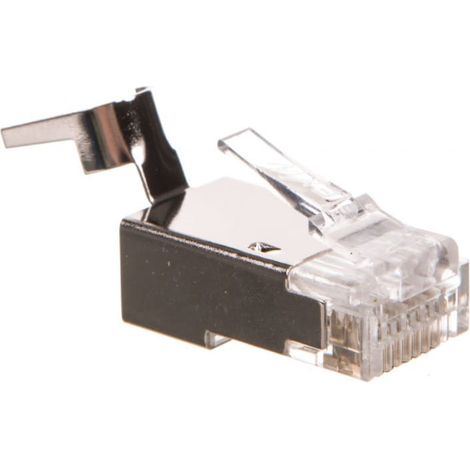 Conector RJ45 8P8C cat. 6A universal blindado para cables AWG 22-24 X-ML-6F-OD-IMP /100 unidades/