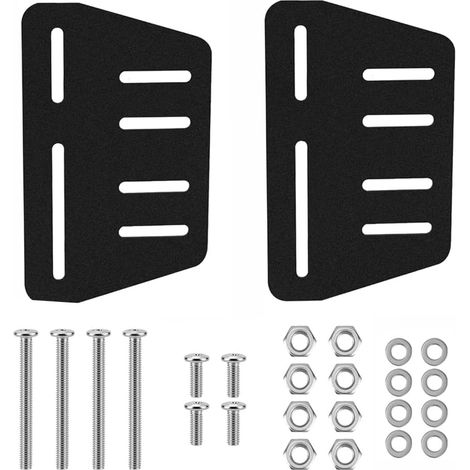 Set of 2 universal bed frame brackets made of heavy-duty steel (1/5)
