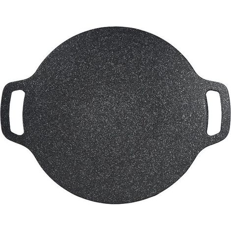 Plaque À Griller Multifonctionnelle - Revêtement Antiadhésif En Pierre - Chauffe Rapide Et Répartition Uniforme De La Chaleur - Pour Cuisinière Électrique Induction Gaz - 1 Pièce (1/3)