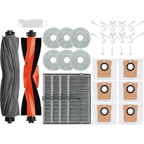 Accessoires pour aspirateur robot Xiaomi Mijia M30S D103CN : brosse principale, filtre HEPA, sac à poussière et lingette de nettoyage (1/5)