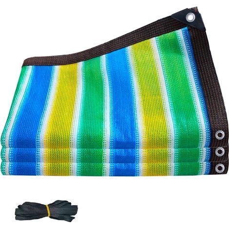 Filet d'ombrage 70-90% avec œillets pour serre, jardin, balcon et terrasse, protection UV, protection solaire, ombrage, maille (L 2 x 8 m) (1/5)