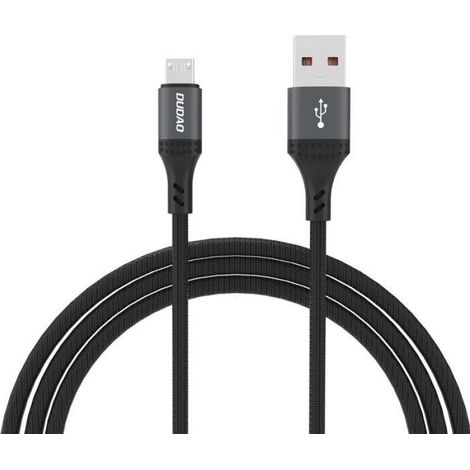 Câble USB-A MicroUSB - 1,2 m - Charge 3 A - Nylon Tressé - 1 Pièce (1/5)
