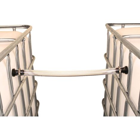 Multicuves – Kit de couplage pour 2 cuves 1000 L – Raccord mâle 3/4'' – Tuyau Cristal Ø 25-31 mm de 2 m – Accessoire récupération eau de pluie (1/7)