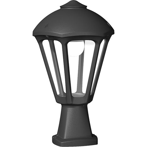 Straßenleuchte sandro 1xe27 ip55 l.24xb.24xh.24xh.37cm schwarzes Harz