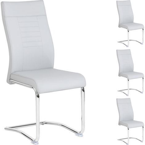 Chaise LOANO Gris (Lot de 4)
