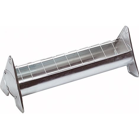 Mangeoire en acier galvanisé à grille mobile 50 cm – Nourrit jusqu'à 6 poules – Accès facile à la nourriture – Résistante aux intempéries – Chick'A (1/3)