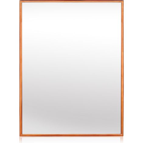 Casa Chic Espejo de pared Croxley Marco metálico Rectangular 90 x 60 cm