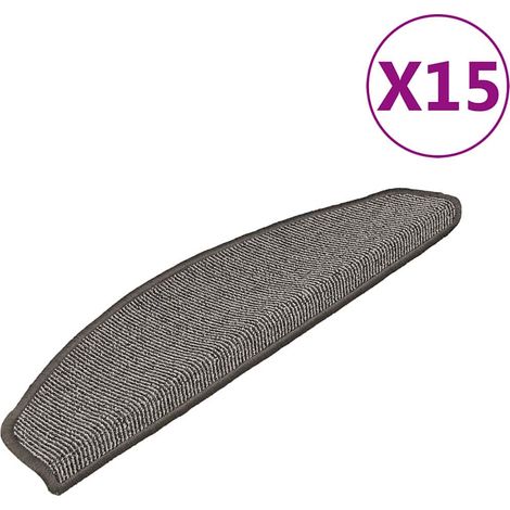 Maison Exclusive - Stufenmatten 15 Stk. 65x21x4 cm Grau Halbrund (1/5)