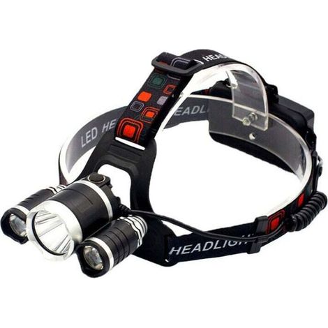 Super Bright Rechargeable LED Headlamp with 3 Lights, 4 Modes, and 6000 Lumens for Running, Camping, Fishing, Cycling, or Hiking (1/5)