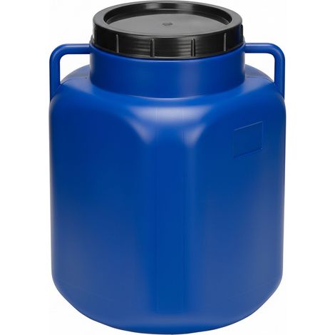 Garronda 50 Liter BPA-freies quadratisches Fass und Futtertonne Weithalsfass Wassertank und Behälter mit Deckel für Sauerkraut sowie Surfass Pökelfass für Fleisch GD-0088, Blau