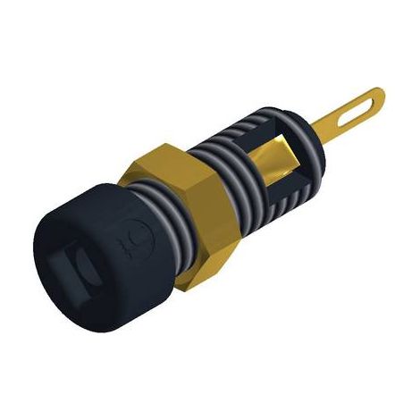 Douille banane Ø de la broche: 2 mm Hirschmann Test & Measurement CO MBI 1 Au, sw 935980190 noir 1 p (1/2)