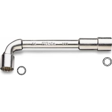 Chiave a pipa doppia esagonale-poligonale blister beta 937k - 21x21
