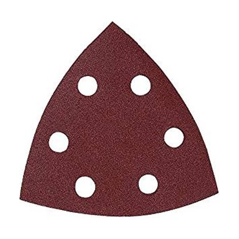 Set di 5 fogli di carta vetrata triangolare velcro 90mm g40 krt210003 kreator (1/2)