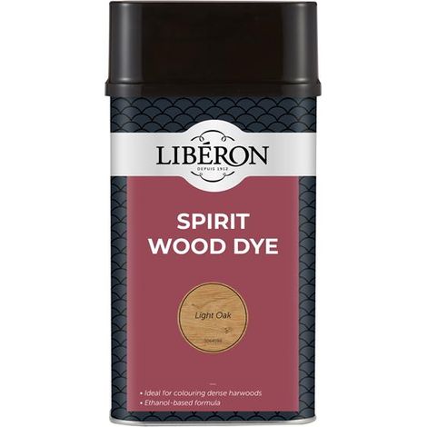 Liberon 126790 Spirit Wood Dye Light Oak 1 litre LIBSDLO1LN