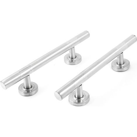Poignée de barre cuisine en acier inoxydable 0,75'' diamètre, 9,8'' longueur, 2 pièces (adcc5f2804f8