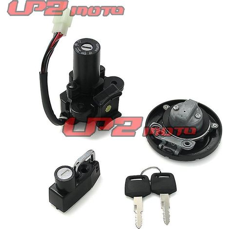 Suitable for Kawasaki KL110 KSR PRO KLX125 10-14 years fuel cap electric door lock seat bag lock sleeve lock( Set lock ordinary key) (1/3)