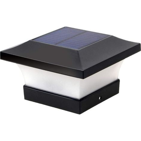 LED Lampadaire Solaire Exterieur, Villa Mur Paysage Lampe De Jardin, Accueil Lampe Murale Lumière, Piliers Super Lumineux, Pour Allée Du Jardin Patio Yard Pelouse Allée Chemins - Blanc (1/5)