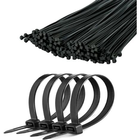 Brida para cables de 3,6 mm/20 cm, color negro, marca Cabletech, 100 unidades. (1/3)
