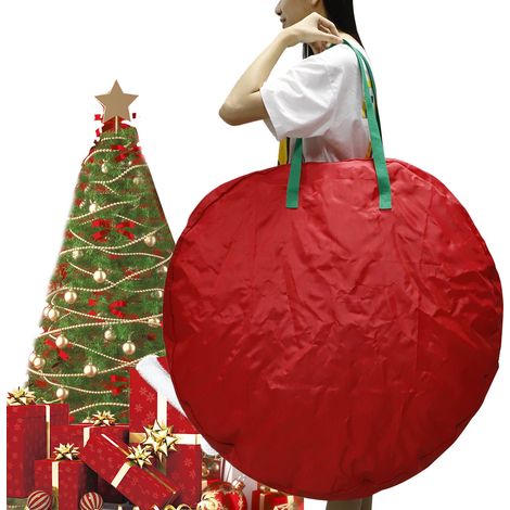 Sac de rangement transparent pour couronne de Noël - Décoration de Noël (1/5)