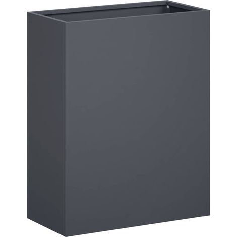Cache-pot de jardin anthracite 40 x 20 x 40 cm