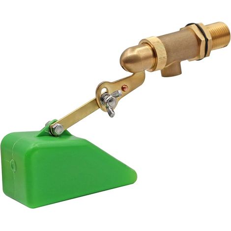 Vanne à Flotteur 1/2" En Laiton Avec Flotteur En Plastique Pour Montage Sur Réservoir, Vanne à Boisseau Sphérique Pour Bol d'Eau Pour Chien Avec Bras Réglables Pour Aquarium (1/5)