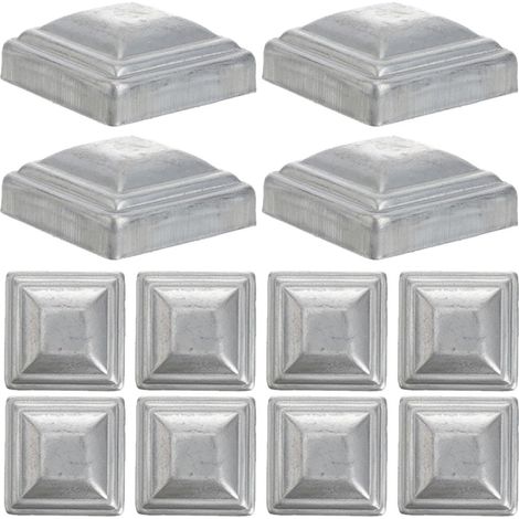 Pfostenkappen Integrierte Prägung in Silber aus Eisen 12