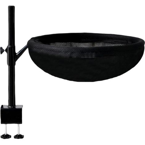 Perchoir pour Chat De Bureau  Support De Lit pour Chat Fixation Bureau - 360° Rotatif Meuble de Décoration Moderne, Hamac Nid avec Couverture Amovible pour Chatons et Petits