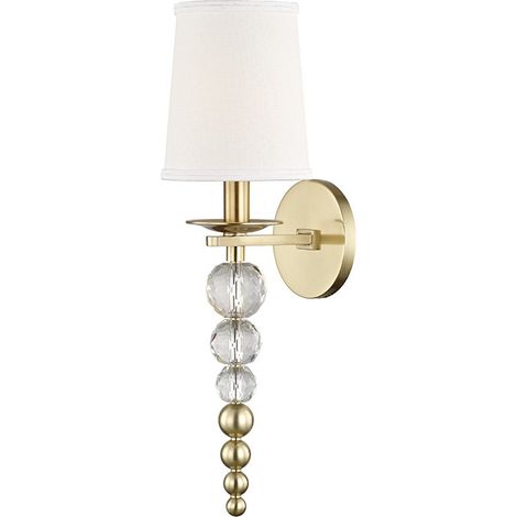 Persis Applique murale à 1 ampoule laiton, lin