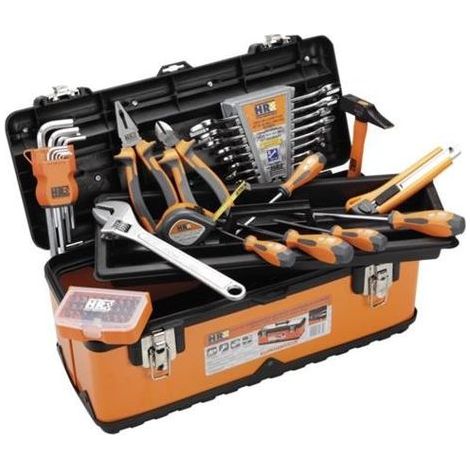 BOÎTE MÉTALLIQUE ALYCO ORANGE 470 MM AVEC 59 OUTILS ALYCO ORANGE