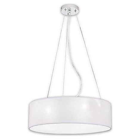 [NEUWERTIG] B-Ware Orion Runde Textil-Pendelleuchte Ufo mit weißem Schirm Deckenlampe Deckenlampe (1/2)