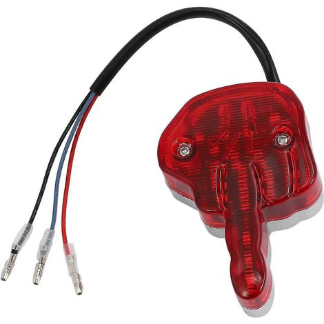 Motorrad-LED-Rücklicht. Großes Motorrad-Chopper-Rücklicht (1/5)