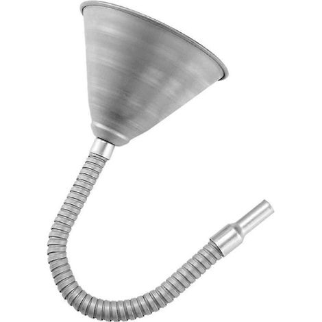 Entonnoir à carburant à bec flexible en métal pour huile et diesel, outil de remplissage et de versement. (1/5)