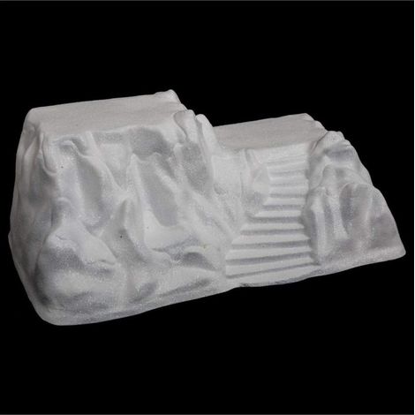 Base pour village de Noël - Blanc - L 26 x P 17 x H 45 cm - Livraison gratuite