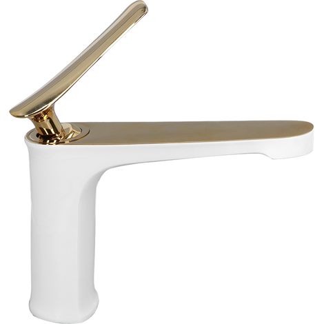 G1/2 Wasserarmatur Messing Waschbecken Badewanne Einhebelmischer Badezimmer Waschtischarmatur (1/5)