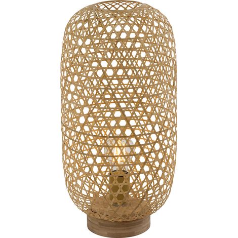 Globo - tischlampe - Mirena - natürlich - bambus - Ø 22cm - E27 -