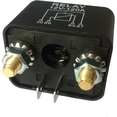 Relais de démarreur automobile miniature 120A, petite taille, relais 12V 4,8W. (1/4)