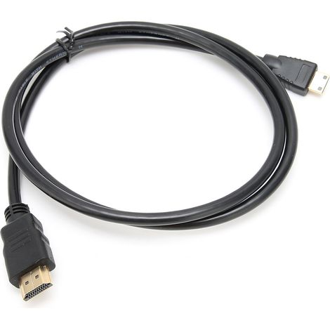 Câble HDMI Type A vers C, rallonge HDTV 1m (OD:5.0) pour interface multimédia HD, convertisseur cordon (1/5)