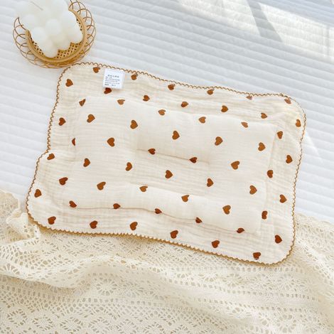 Sollbry Oreiller pour bébé de 0 à 3 ans, coussin d'allaitement, coussin de tête anti-roulement, cadeau de douche, adapté aux enfants de 0 à 3 ans